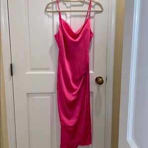 Re:Named Pink Silk Dress